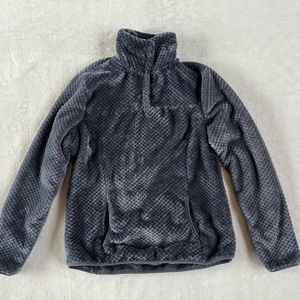 Eddie Bauer fleece pullover with snap top womens small